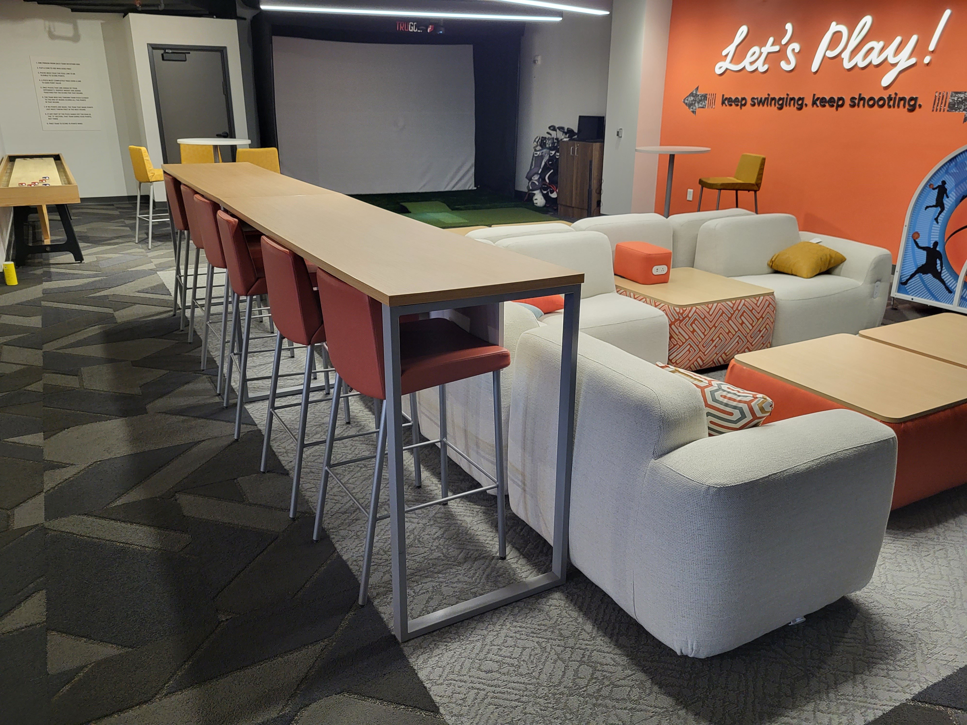 Wegman Company installs common areas with diverse seating options