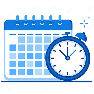 blue calendar icon