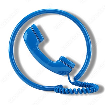 blue phone icon